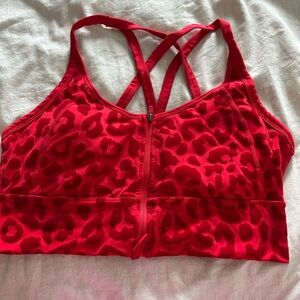 Balance Athletica Red Leopard Sports Bra